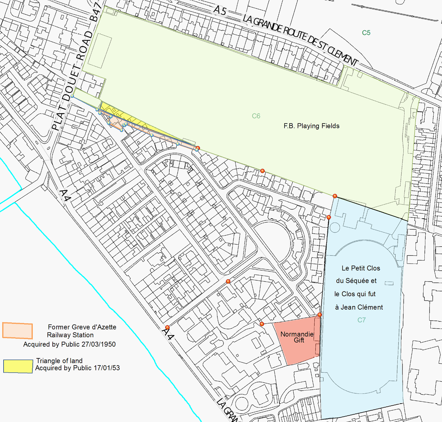 Plan of the F.B. Playing Fields