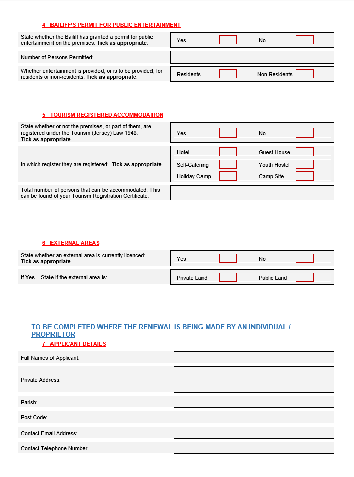 Renewal Form - Paper Application continued