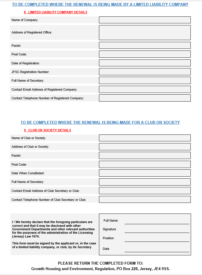 Renewal Form - Paper Application continued