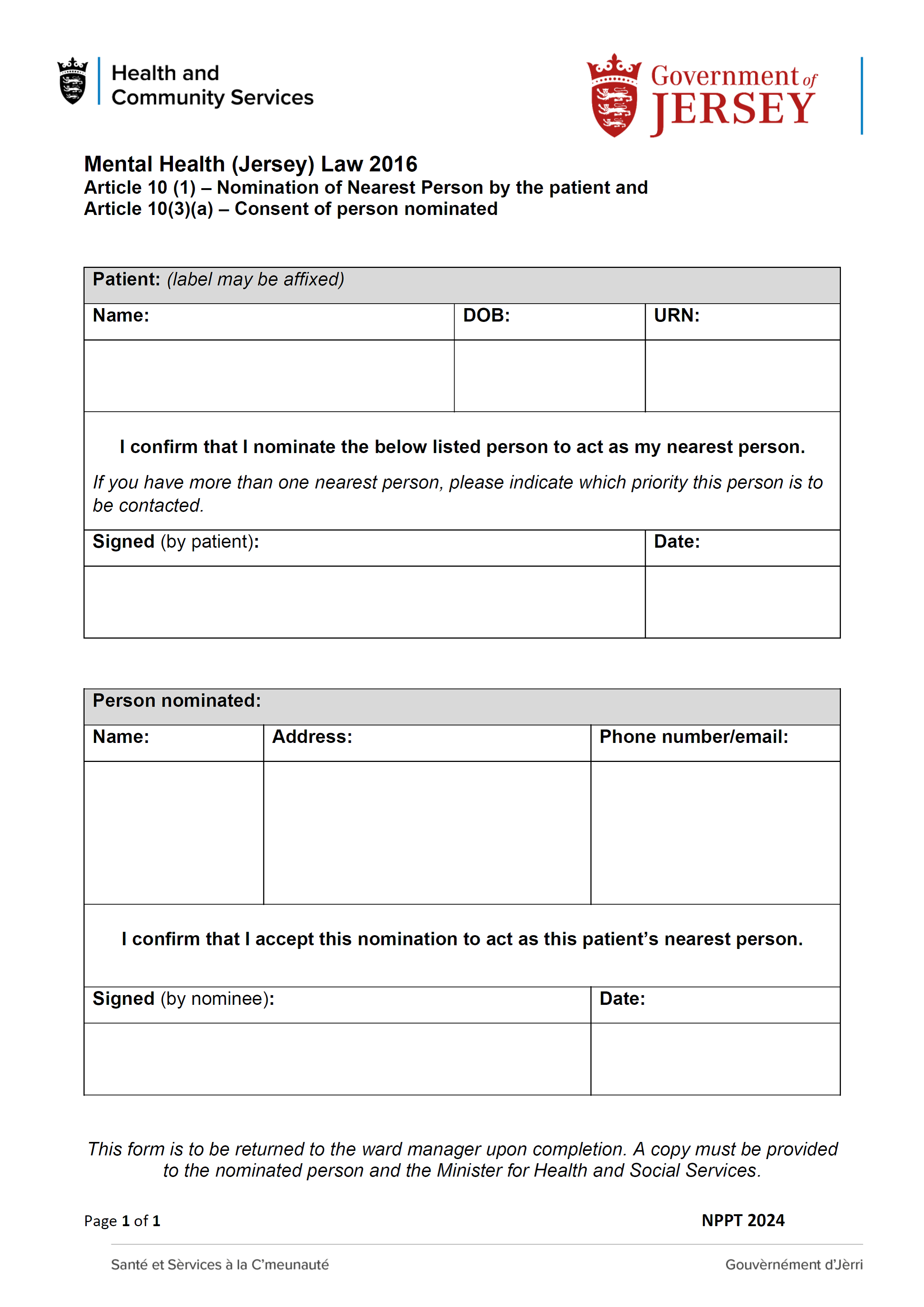 Form NPPT 2024 page 1 of 1