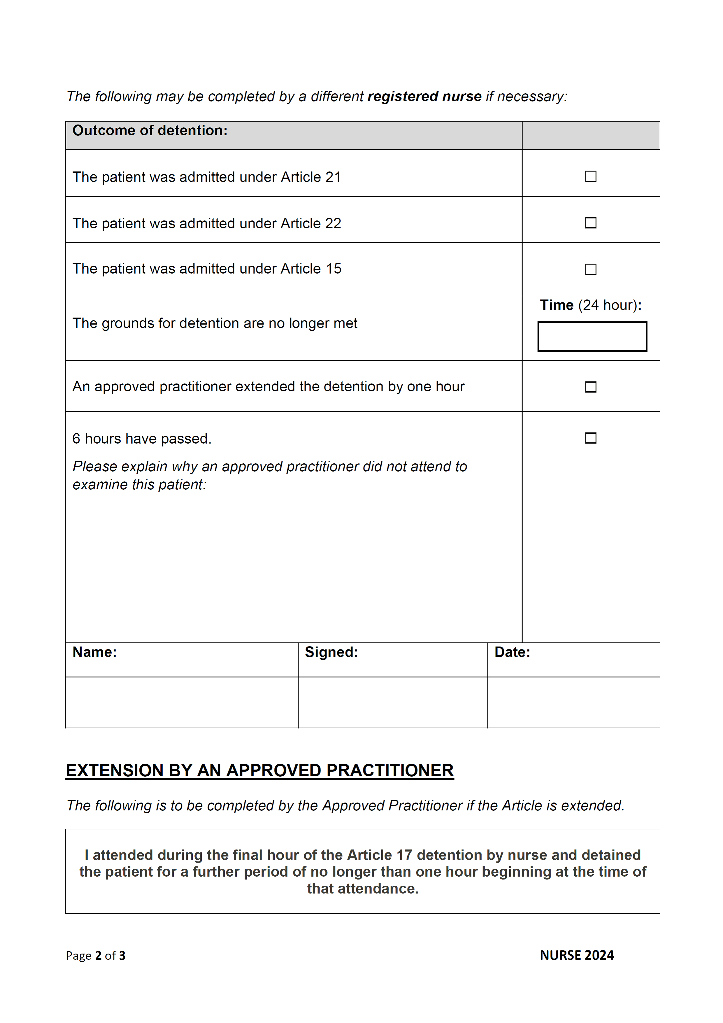 Form NURSE 2024 page 2 of 3