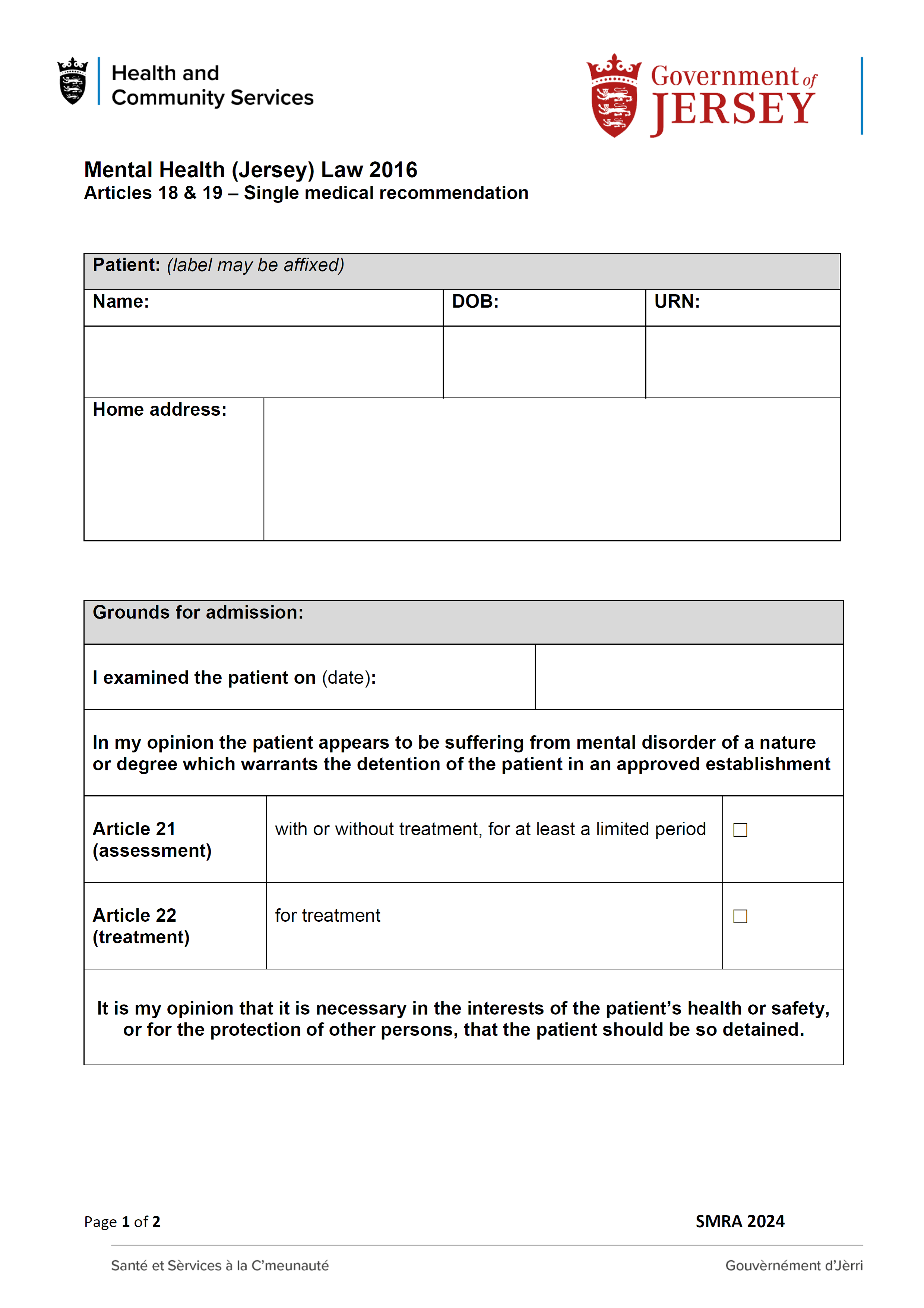 Form SMRA 2024 page 1 of 2