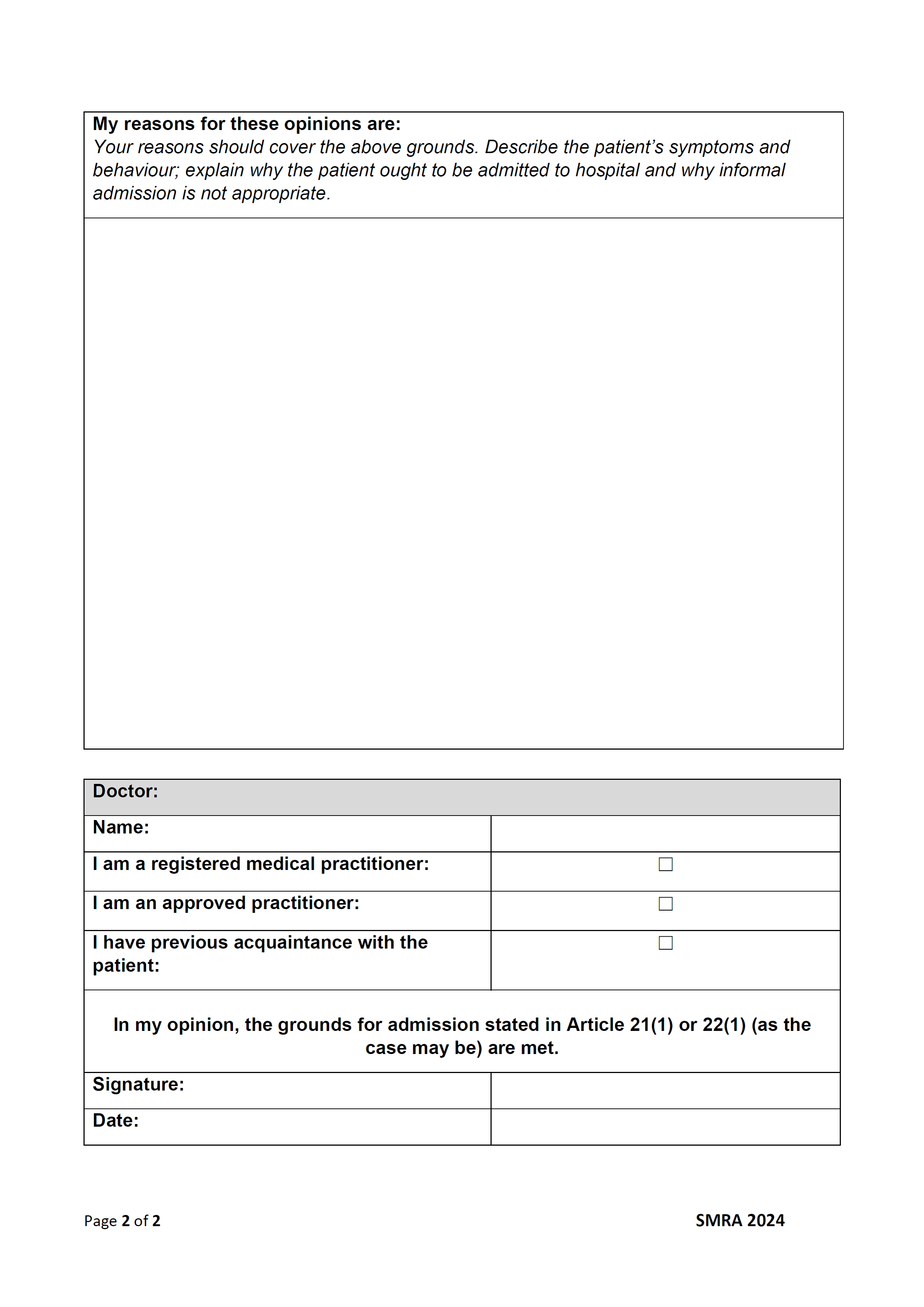 Form SMRA 2024 page 2 of 2