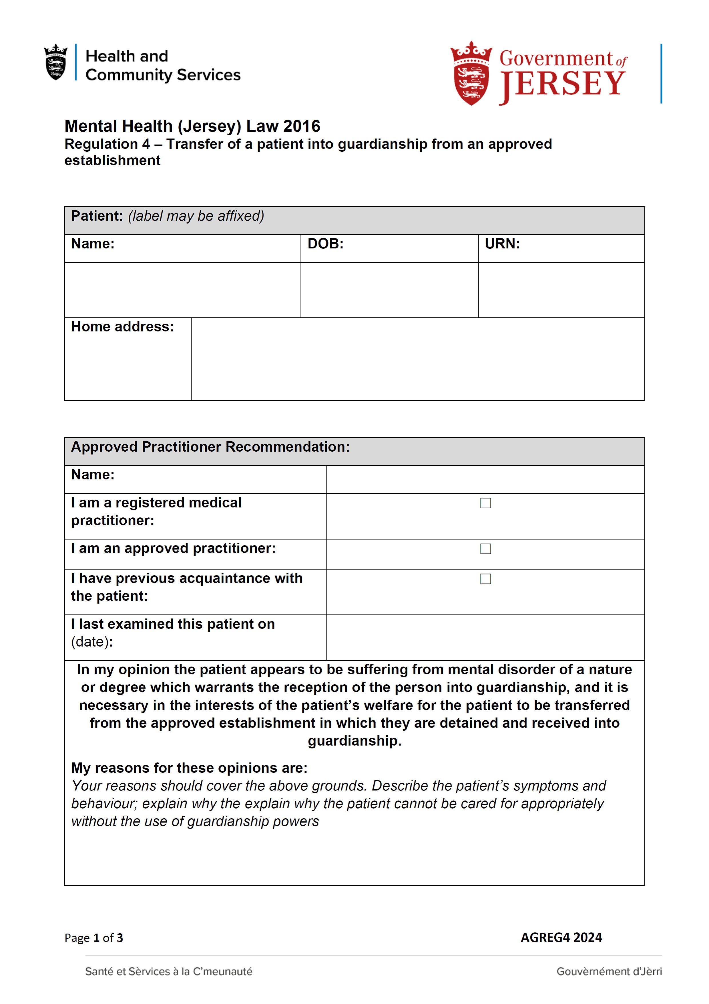 Form AGREG4 2024 page 1 of 3