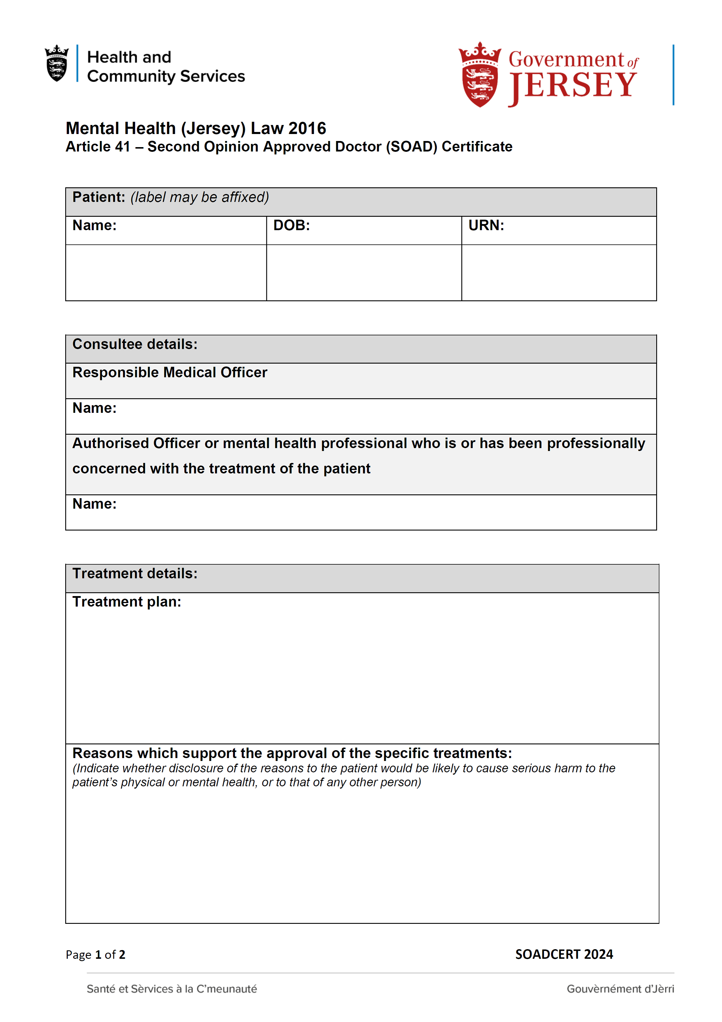 Form SOADCERT 2024 page 1 of 2