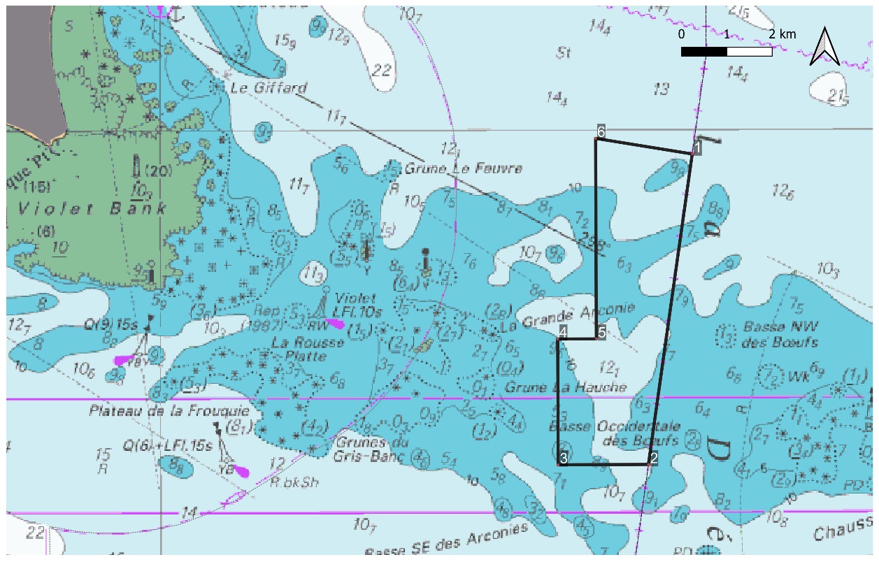 Map - 2026 Basse des Boeufs MPA on Admiralty