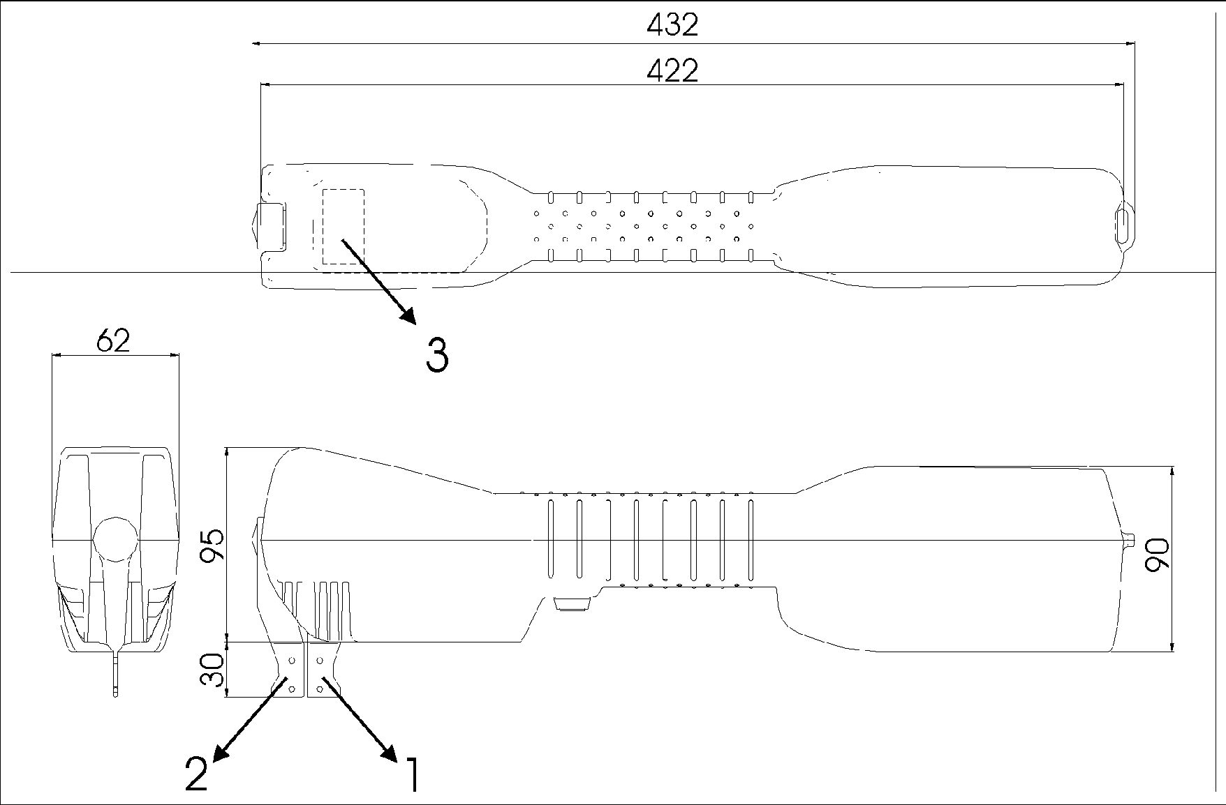 Technical specifications of the mesh gauge figure