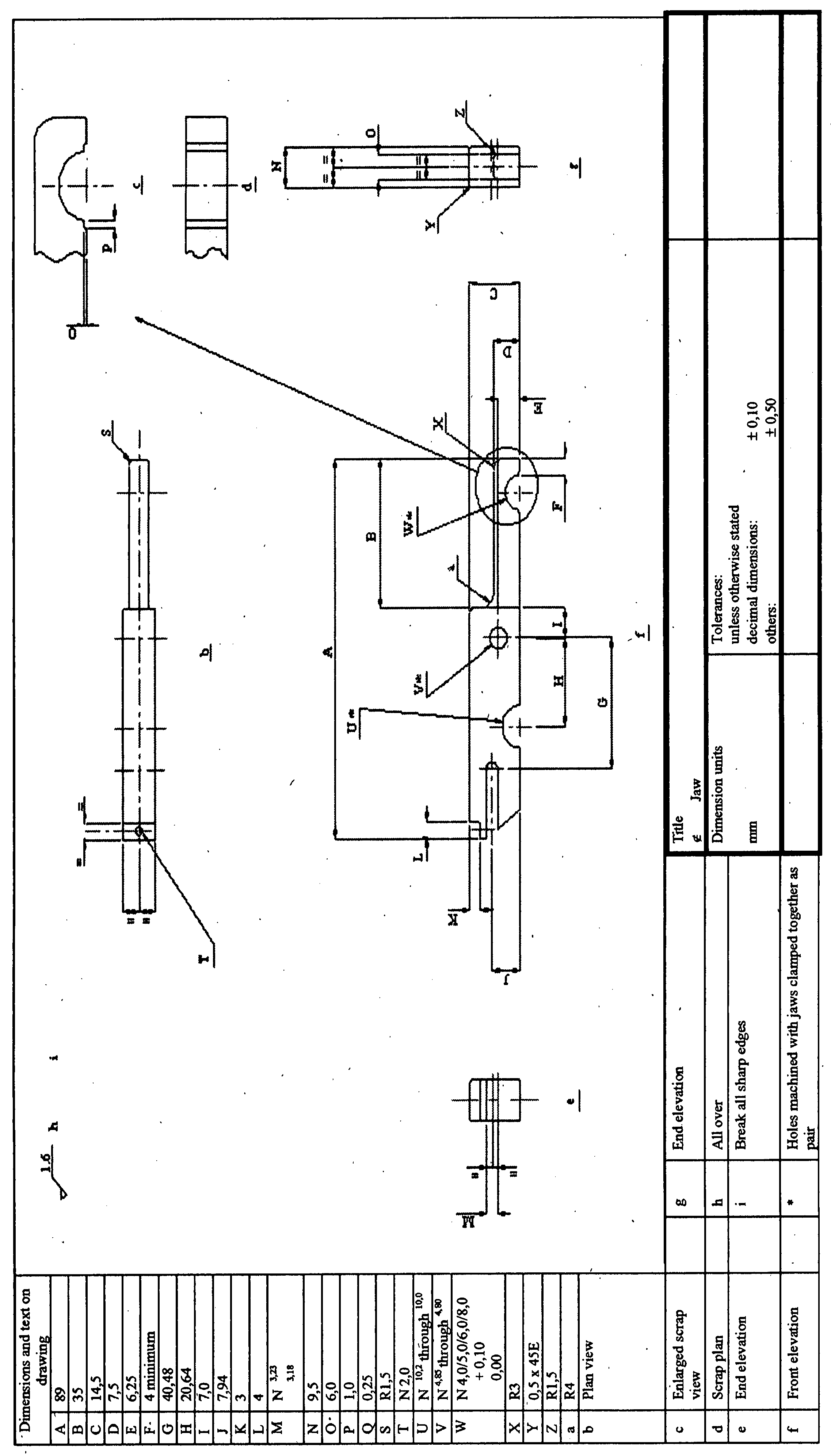 Twine-measuring pliers assembly figure