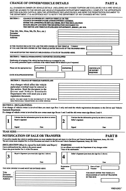 Form of registration continued