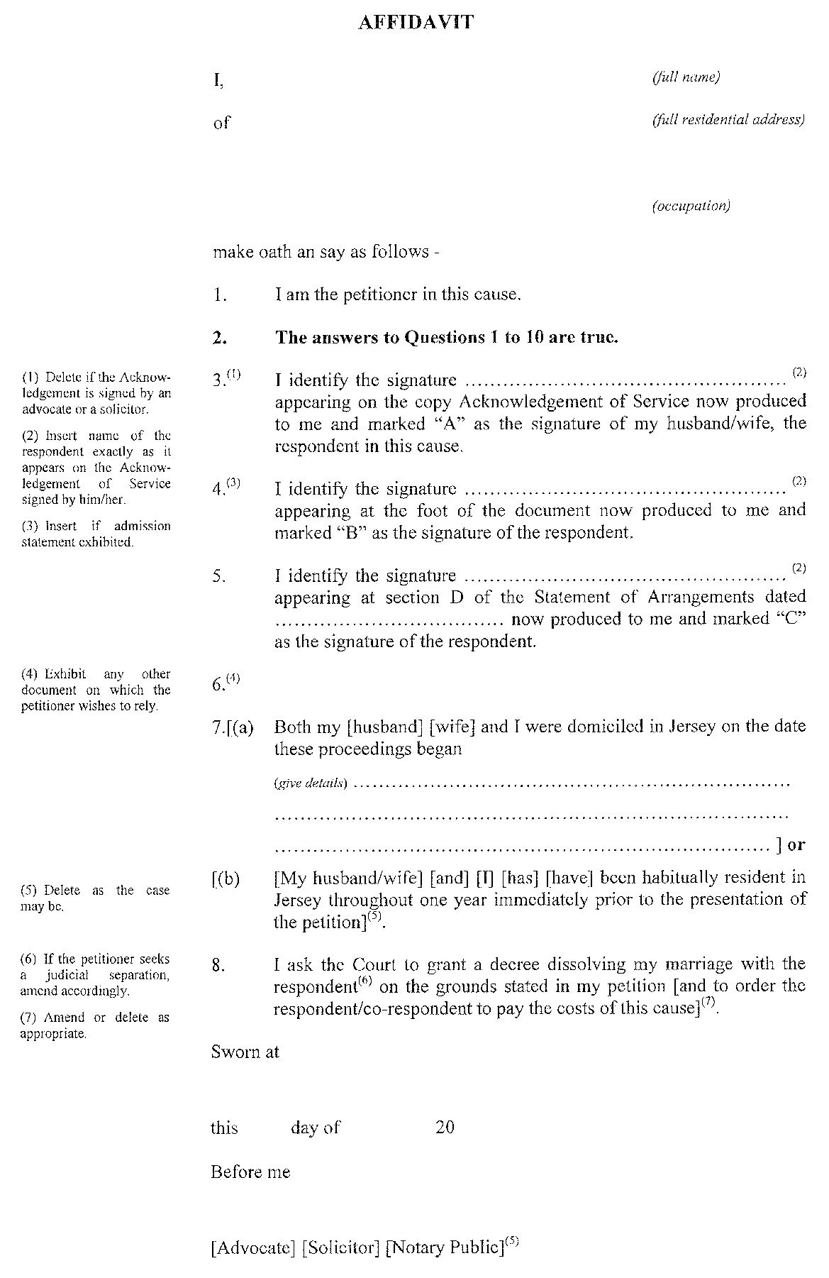 Form 9 - continued