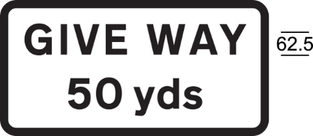 A black and white sign with black text and numbers