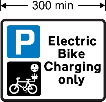 A sign with "Electric Bike Charging only" text and a bike