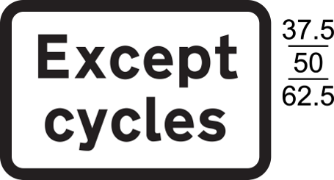 A black and white sign with black text  Description automatically generated