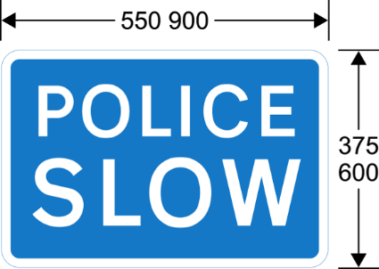 A blue sign with white text  Description automatically generated