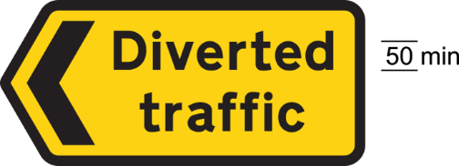A yellow sign with black text  Description automatically generated