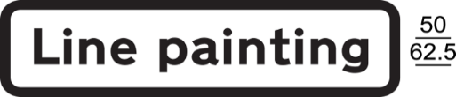 A black and white sign with black letters  Description automatically generated