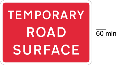 A red sign with white text  Description automatically generated