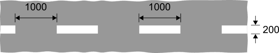 Grey background with centred white rectangles and measurements 