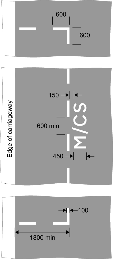 Grey background with white text showing m/cs