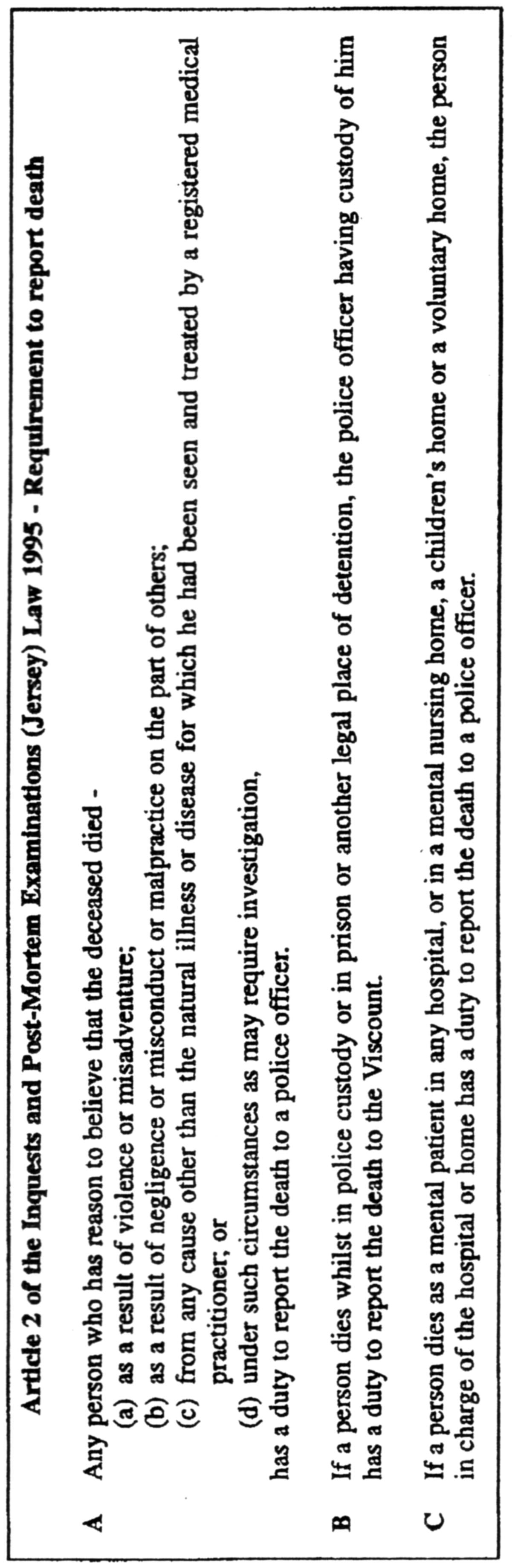 Certificate of fact and cause of death - continued